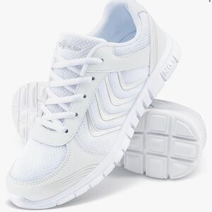 New white athletic sneaker